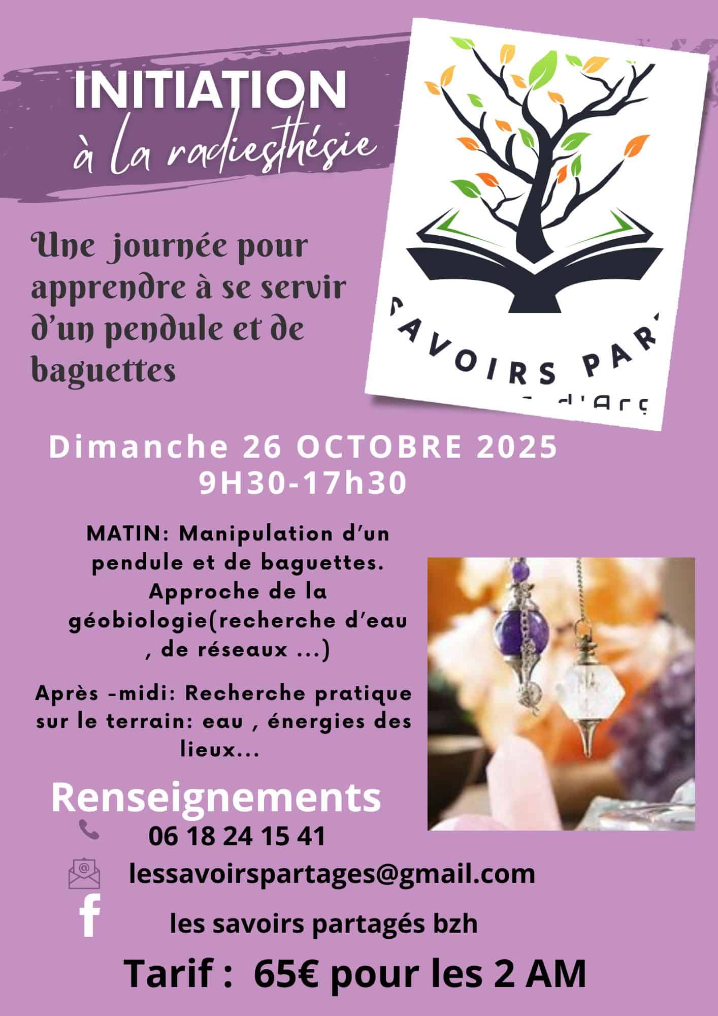 Initiation Radiesthésie & Géobiologie