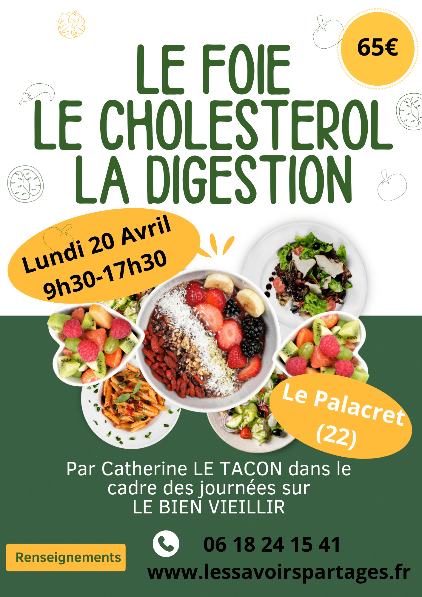 le foie, la digestion, le cholestérol